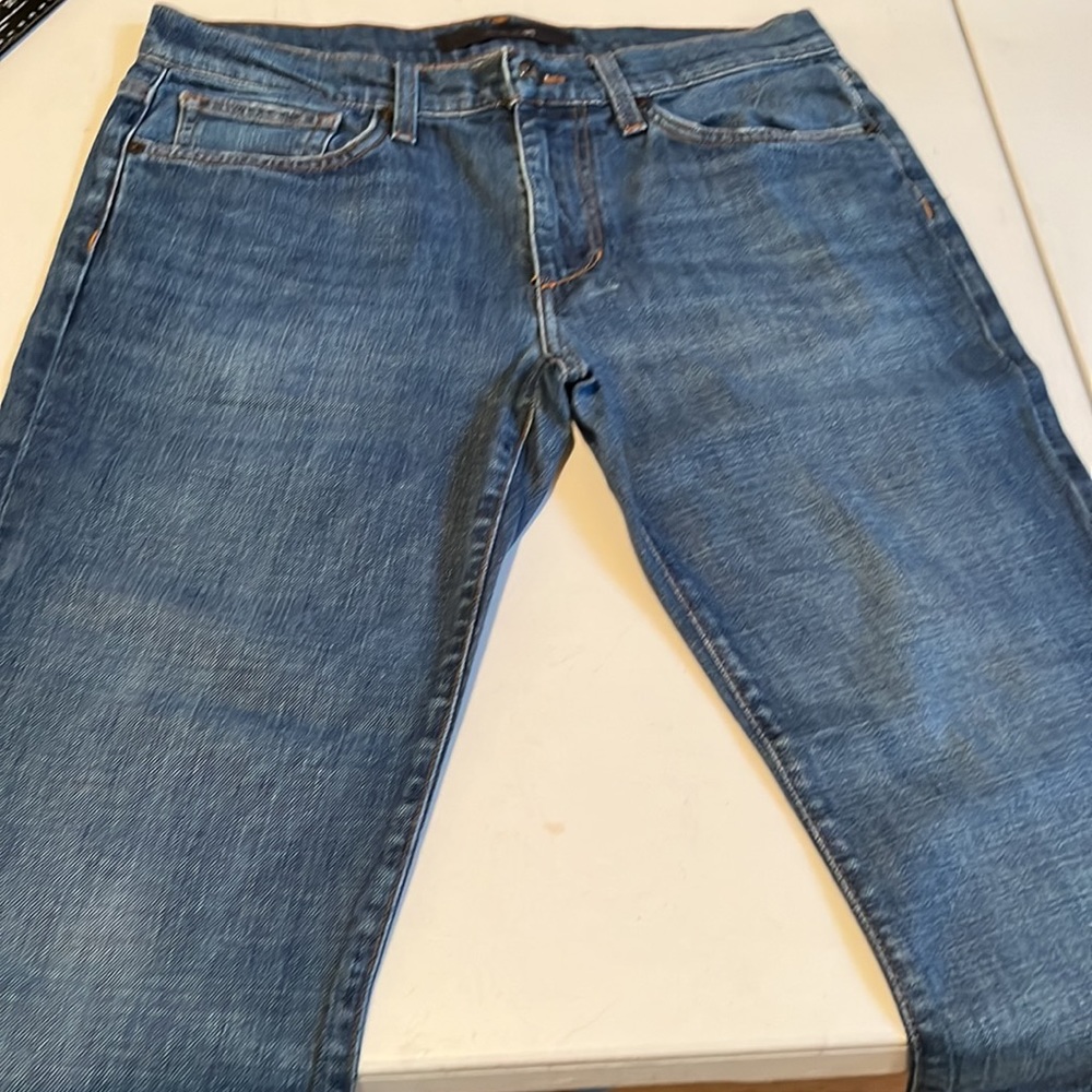 Joe’s Jeans size 31 blue jeans “The ROCKER”straight leg ankle slightly cropped